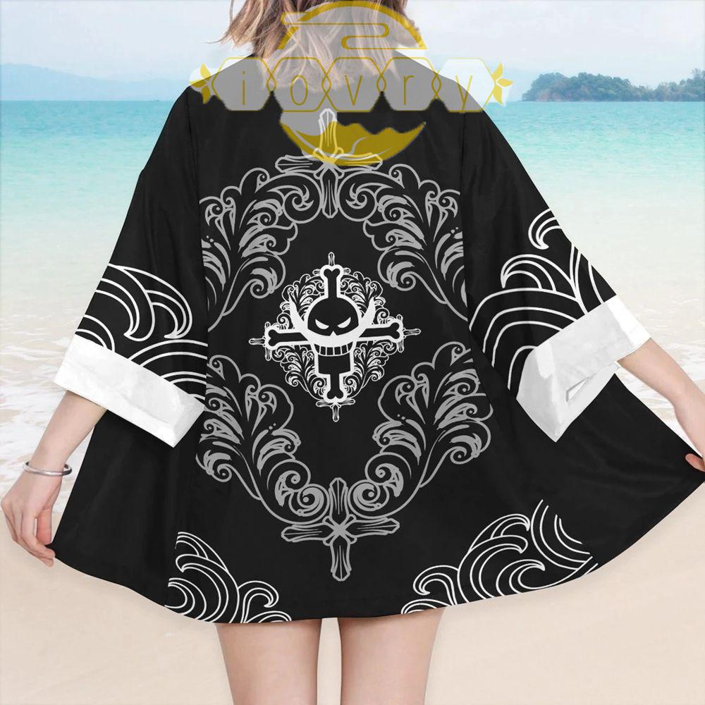 IVORY Áo Choàng Hóa Trang Nhân Vật Anime Monkey D Luffy Haori Cho Nữ