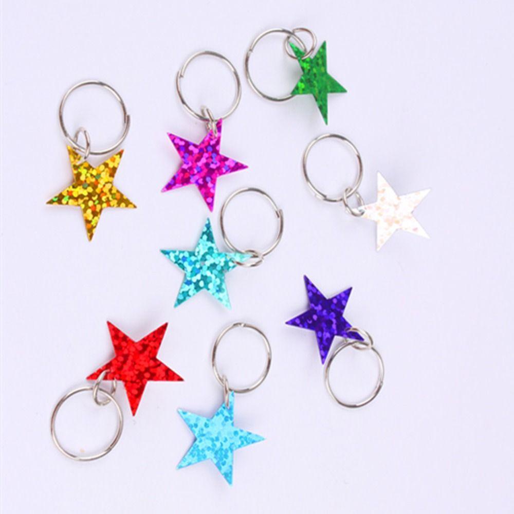 ANEMONE Bộ 30 Hạt Ngôi Sao Bện Tóc Bằng Nhựa Lấp Lánh Phong Cách Hip hop Cho Nữ / Bé Gái / Trẻ Em