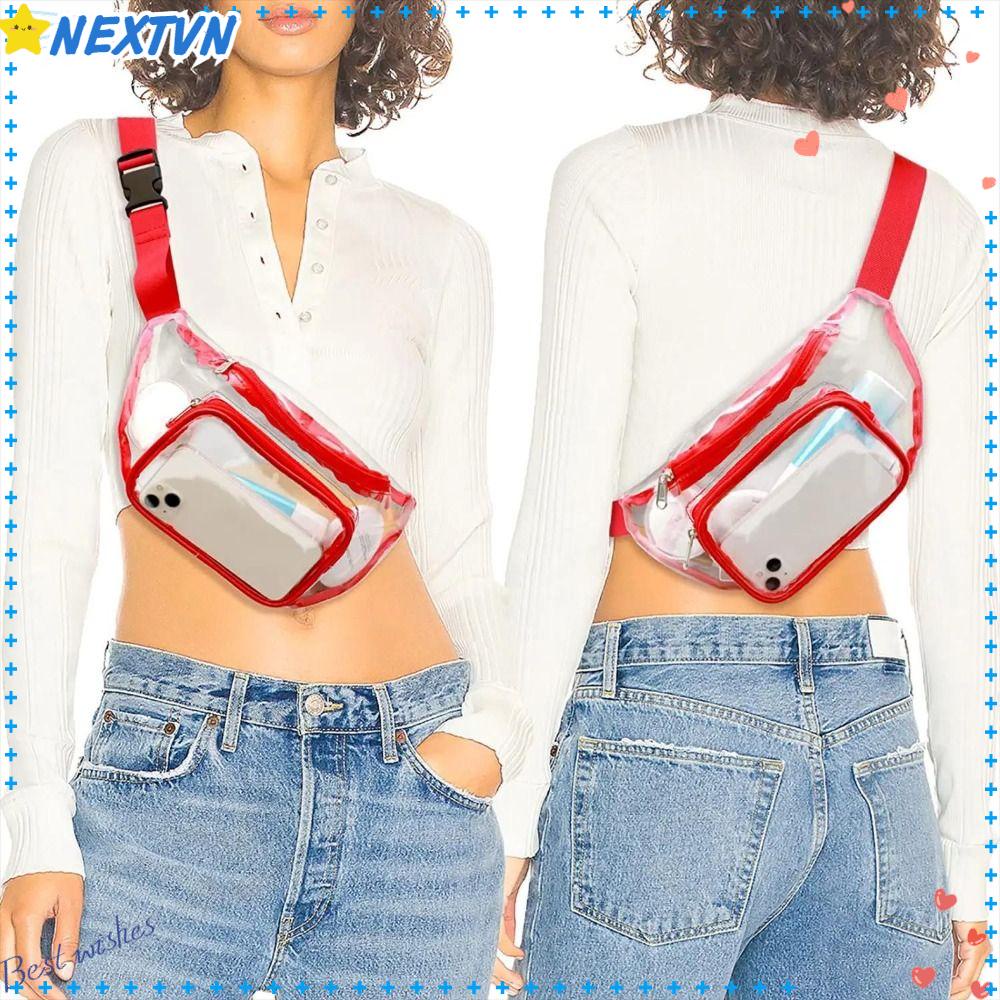 NEXTVN Túi Đeo Hông Thể Thao Trong Suốt Có Thể Điều Chỉnh Kích Cỡ