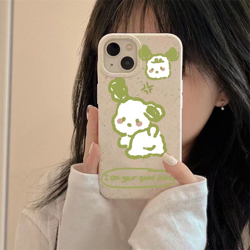 Ốp Điện Thoại Mềm Chống Sốc In Hình Chú Cún Đơn Giản Cho Iphone 7 8 plus 14pro 11max13iPhone12