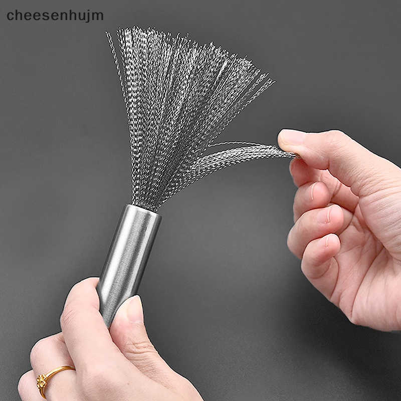 Cọ Chà Rửa Chén Dĩa Bằng Thép Không Gỉ Tay Cầm Dài Tiện Dụng