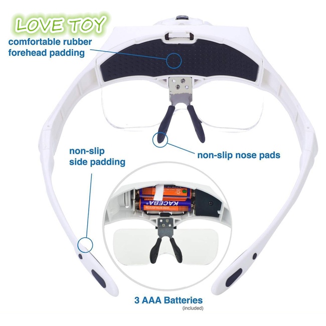 Kính Lúp Nkodok Đa Năng Có Đèn LED Cho Đọc Sách