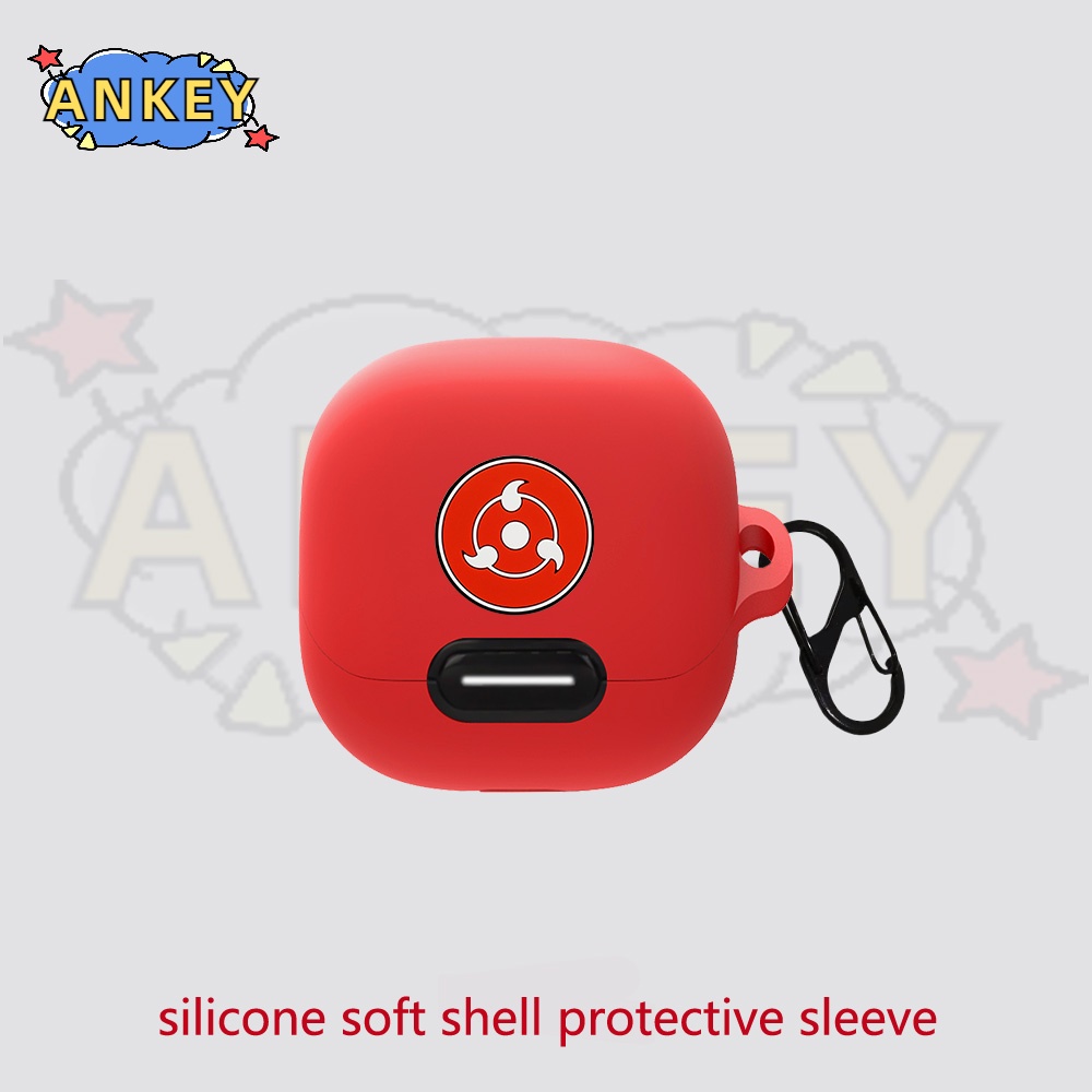 For Anker Liberty 4 NC VR P10 Case Earphone Silicone Case Cartoon Black Eye Earbuds Soft Protective Headphone Cover Headset Skin With Pendant