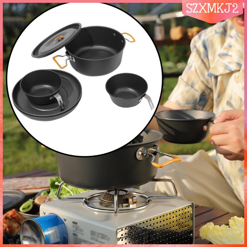 Bộ Dụng Cụ Nấu Ăn Chống Dính Tiện Lợi Khi Đi Du Lịch