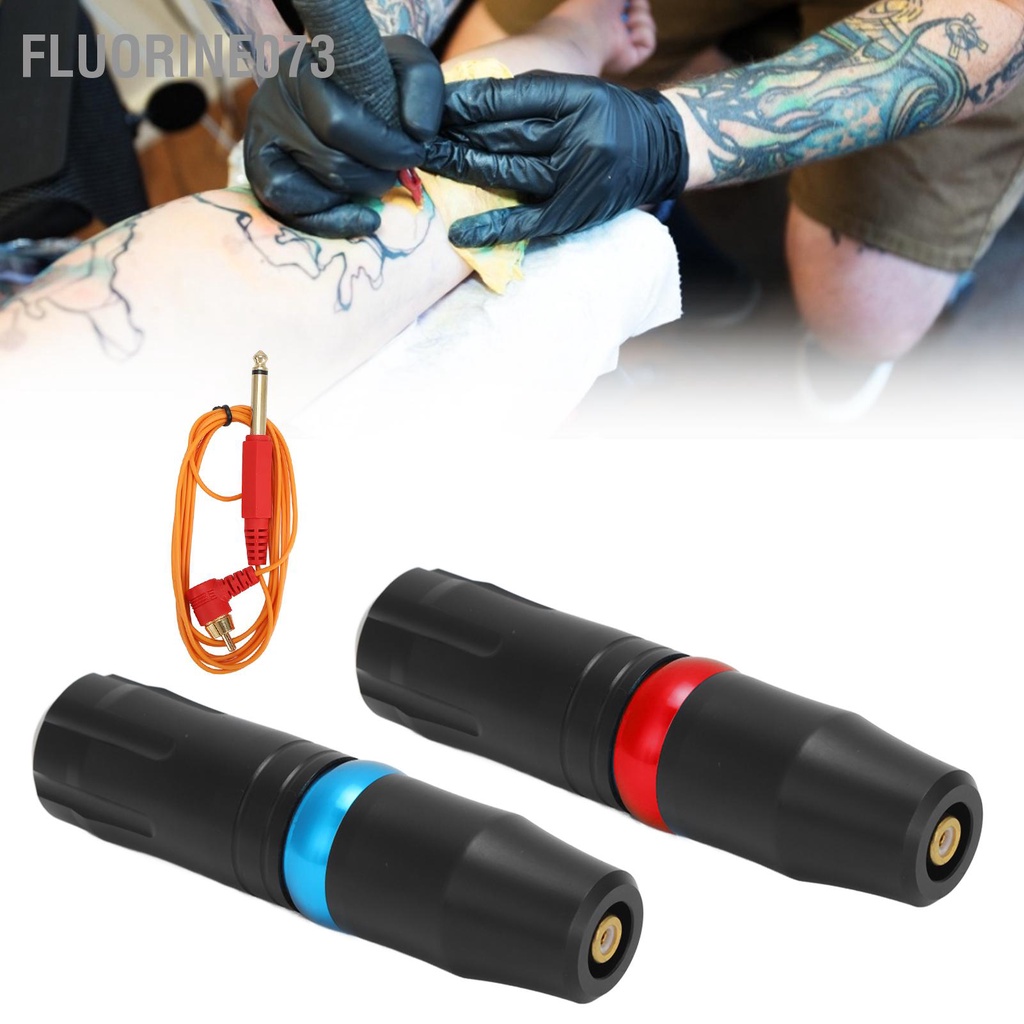 Fluorine073 Quay Hình Xăm Bút Hợp Kim Nhôm Đổ Bóng Lót Giao Diện RCA Kẹp Dây Trang Điểm Thường Trực Máy