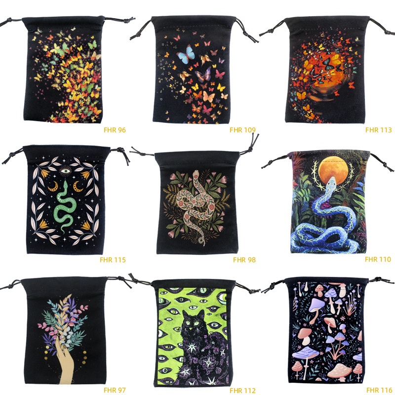 Túi Dây Rút Đựng Thẻ Bài tarot 2023 In Họa Tiết Xinh Xắn