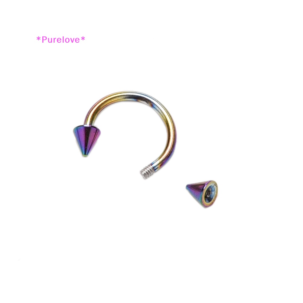 1 Khuyên Mũi Thép Không Gỉ Hình Móng Ngựa Thời Trang Mới