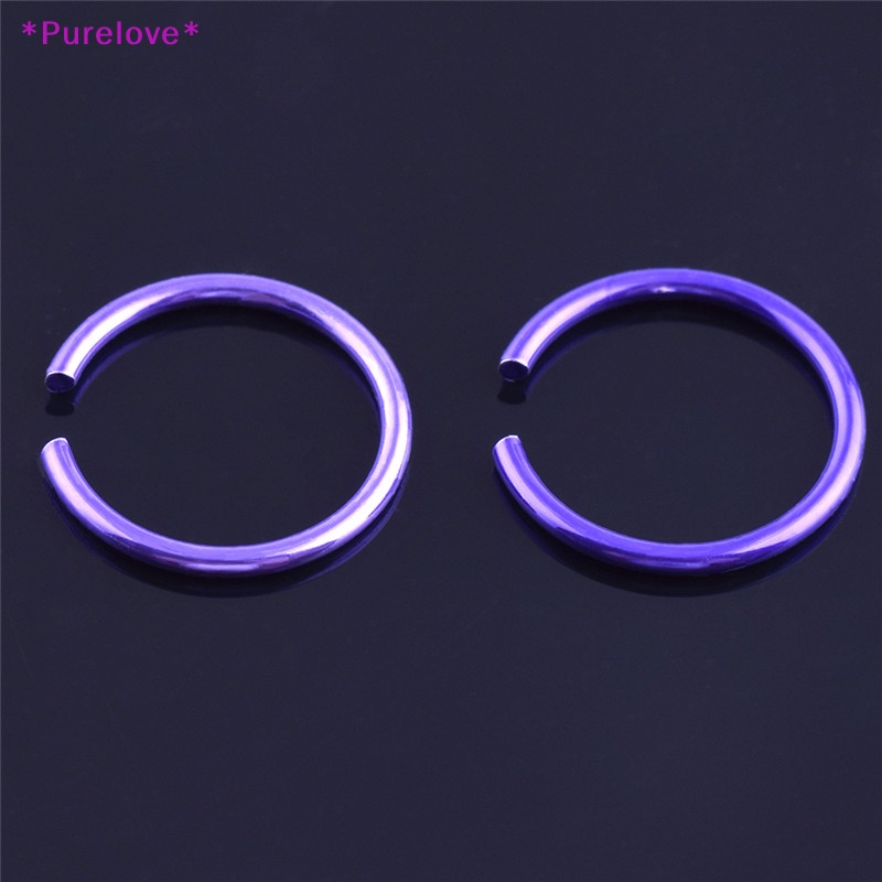 Set 40 Khuyên Mũi Thép Không Gỉ Nhiều Màu Sắc Thời Trang Mới