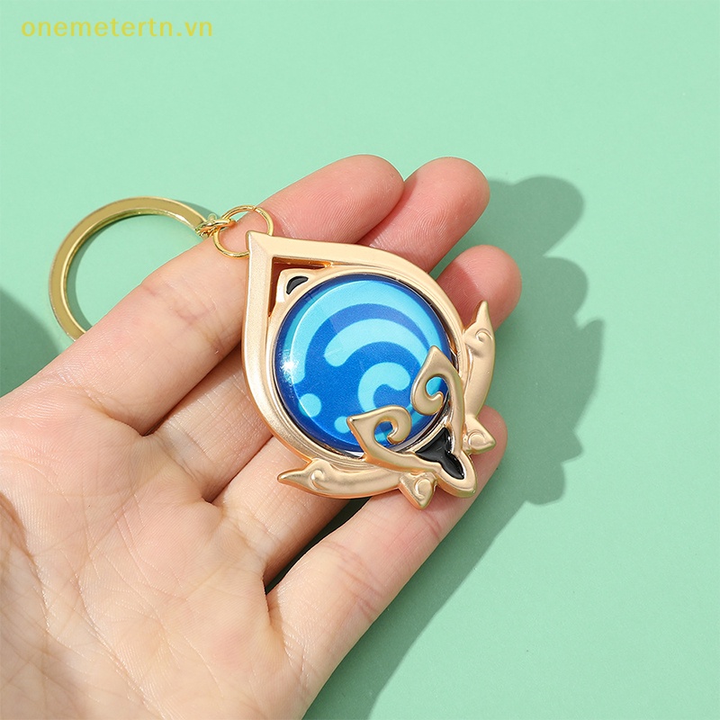 Móc Khóa Hình Đôi Mắt Thần Bằng Thủy Tinh Hai Mặt Phát Sáng onemetertn