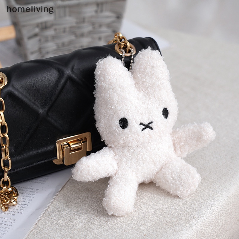 Móc Khóa Thỏ Nhồi Bông Mềm Mại Đáng Yêu