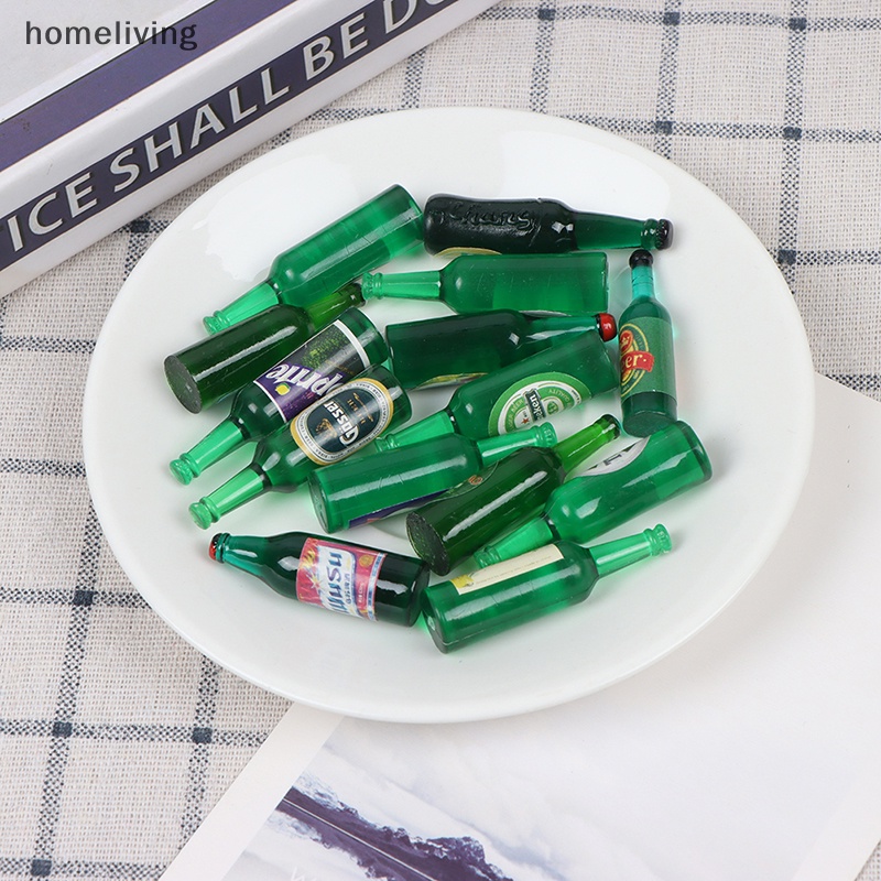 Set 10 Chai Nước Mini Tỉ Lệ 1 / 12 Dùng Để Trang Trí Nhà Búp Bê