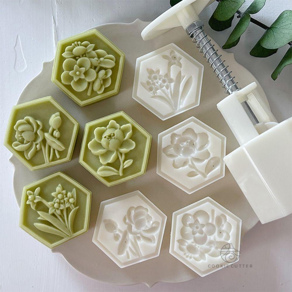 Dụng Cụ Tạo Hình Trang Trí Bánh 50-60g Hình Lục Giác