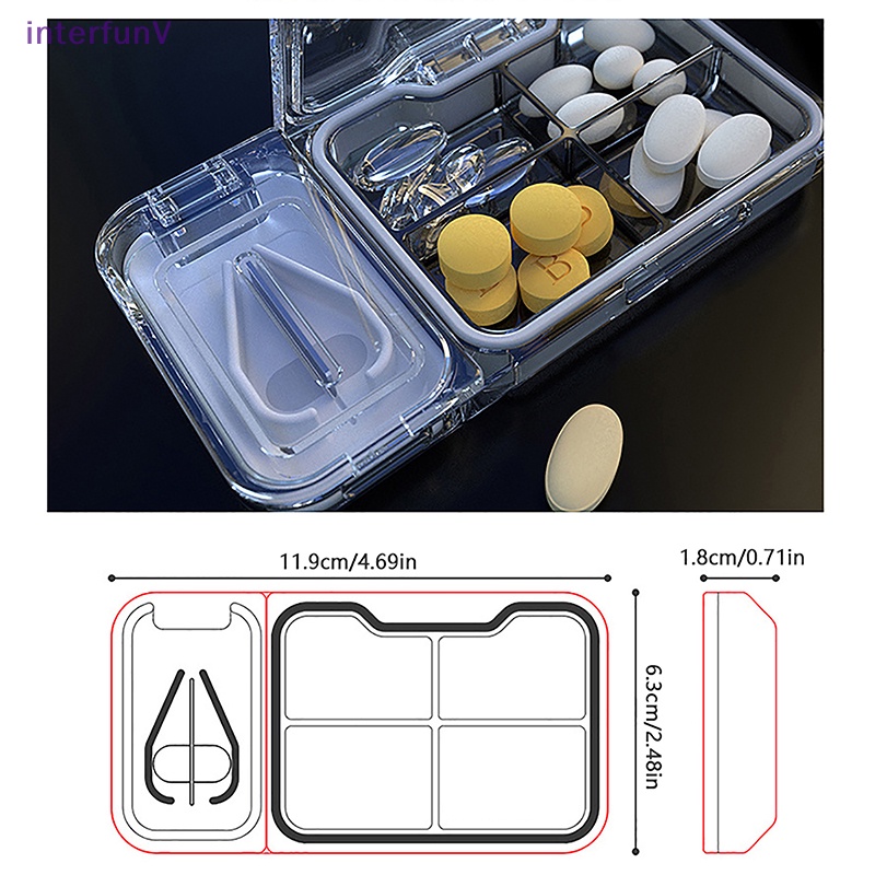 Hộp Đựng Thuốc Viên Chia Ngăn Tiện Dụng