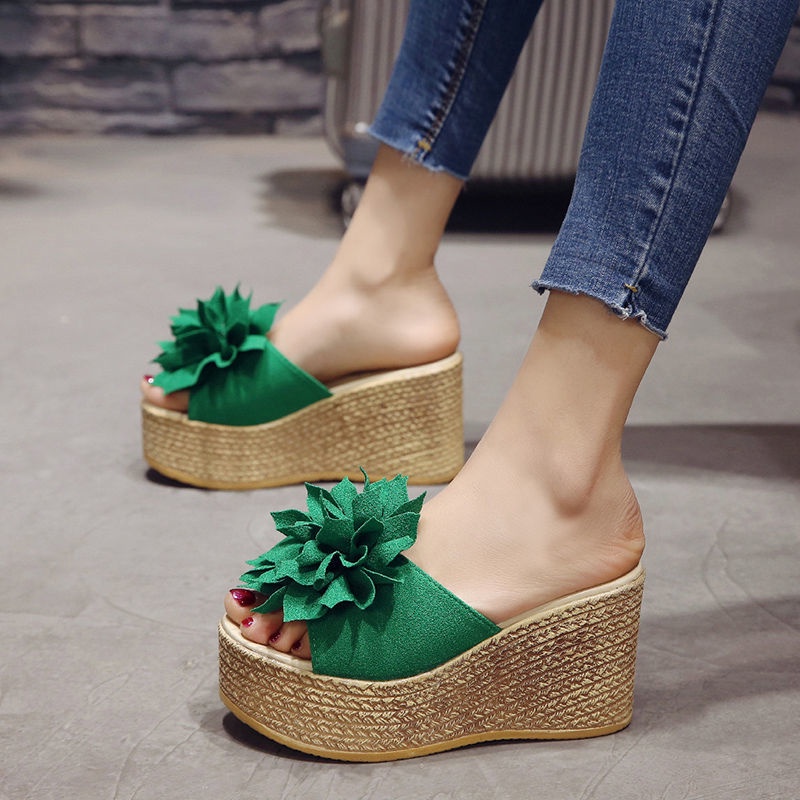 Dép Đế Xuồng Đính Nơ Thời Trang Mùa Hè Cho Nữ, Size 34-40