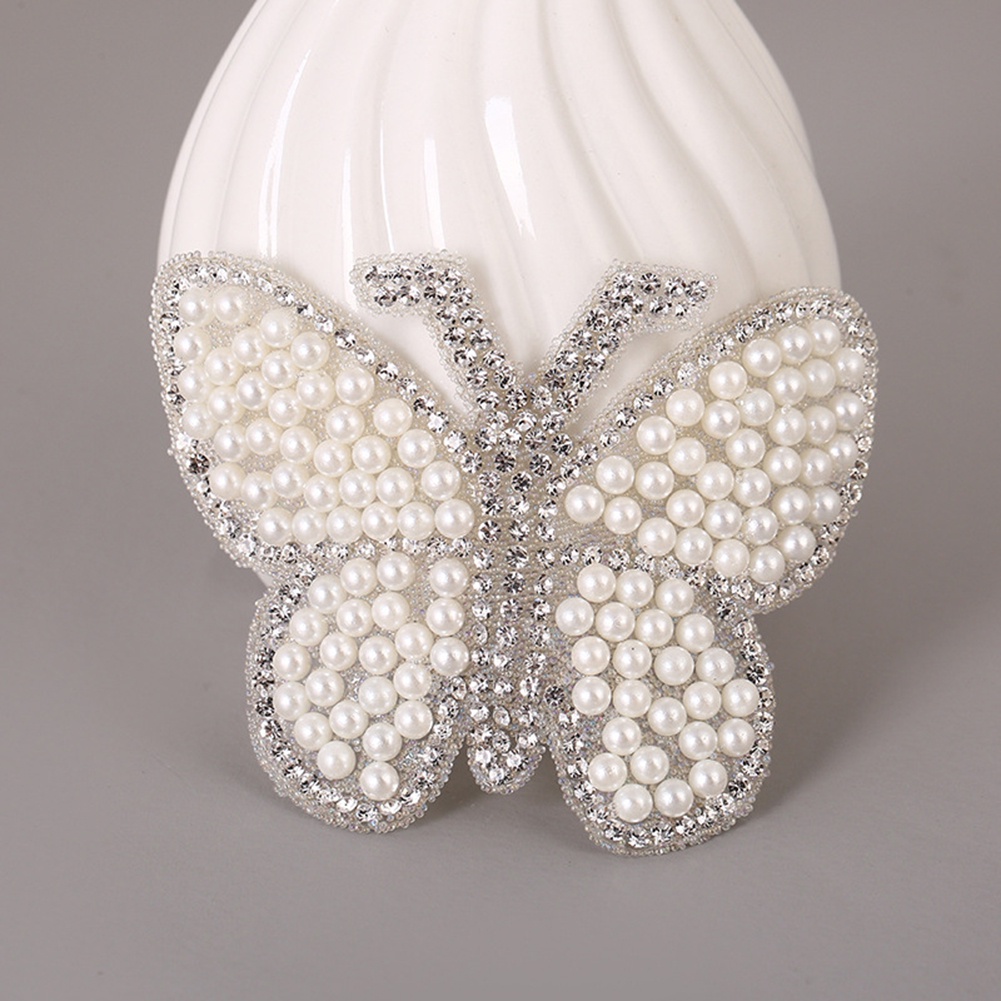 Miếng Dán Trang Trí Quần Áo Hình Bướm Bằng Đá Quý DIY