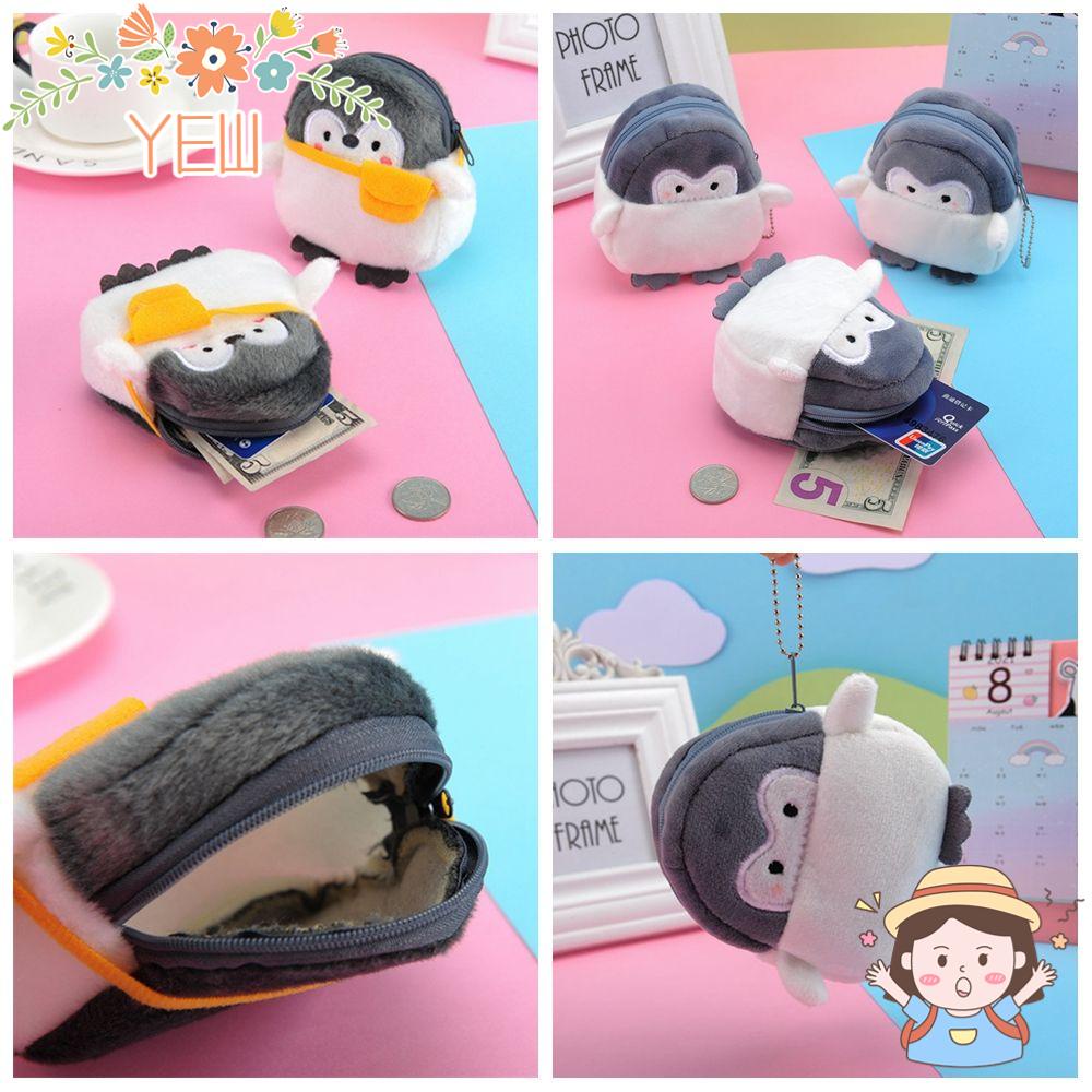 Ví Đựng Tiền Xu / Dây Cáp USB Hình Chim Cánh Cụt Dễ Thương Ốp