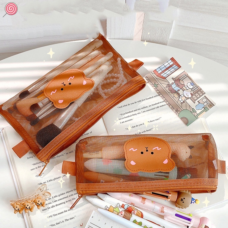 Túi Đựng Bút Sức Chứa Lớn In Họa Tiết Internet Cho Nữ Sinh Trung Học - HSU