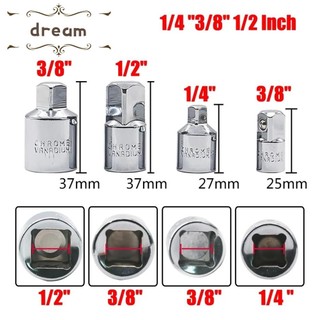 【DREAMLIFE】Socket Adapter Reducer Set Socket 1/2\" To 3/8\" To 1/4\" Adapter Duable