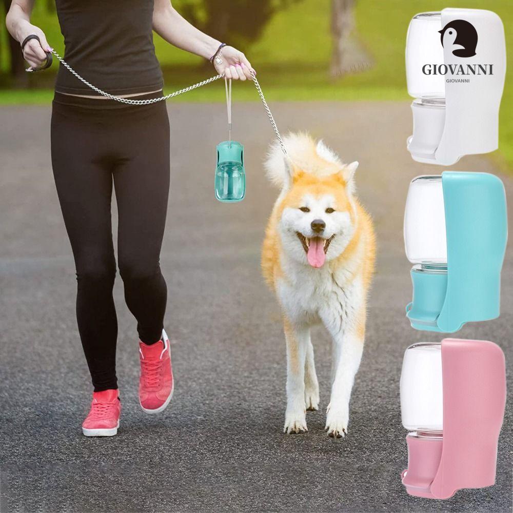 Dụng Cụ Đựng Nước Uống Bằng Nhựa Có Thể Gấp Gọn Kèm Dây Treo Chống Rò Rỉ Tiện Dụng Cho Thú Cưng