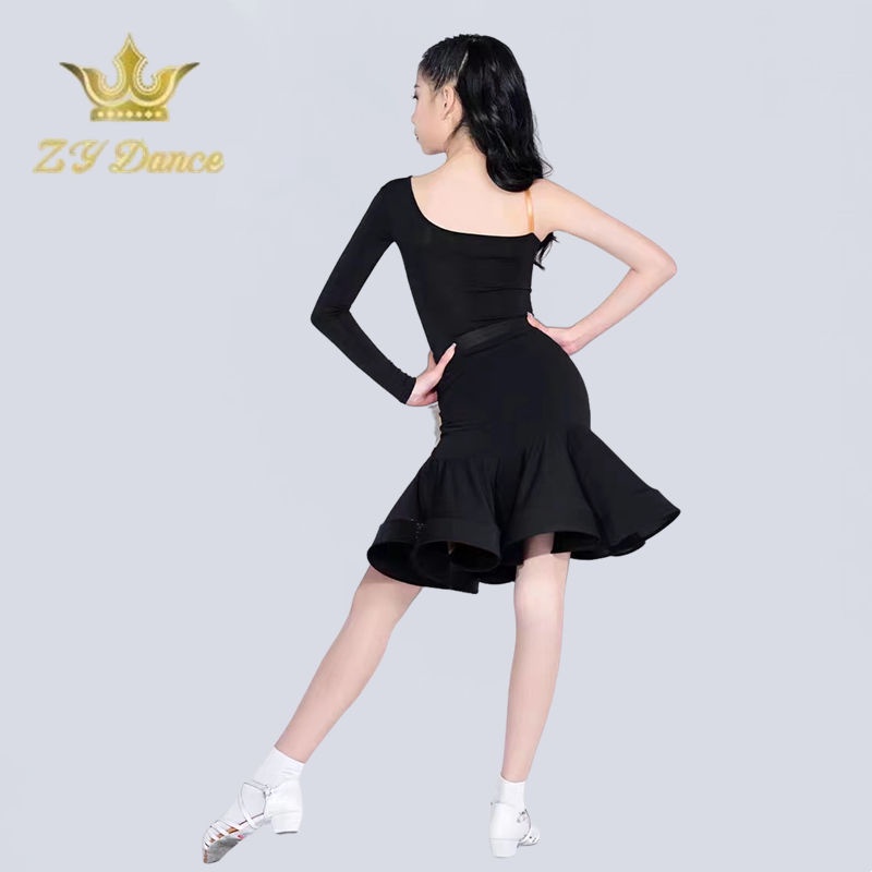 Mùa hè mới dành cho trẻ em trang phục khiêu vũ latin tiêu chuẩn phân loại bộ đồ chia đôi nâng cao thực hành chuyên nghiệp mặc nữ