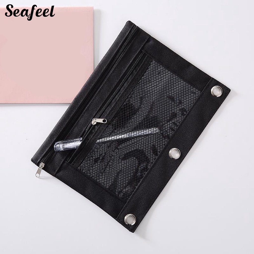 Túi Đựng Bút Chì 3 Ngăn Sức Chứa Lớn Có Thể Gập Lại Tiện Dụng