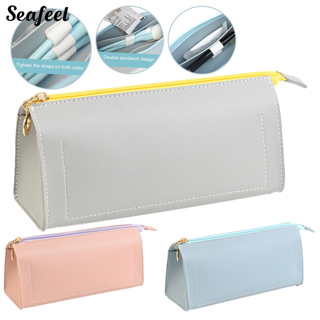 Hộp Đựng Bút Chì Có Dây Đeo Cố Định Sức Chứa Lớn Dùng Khi Đi Du Lịch