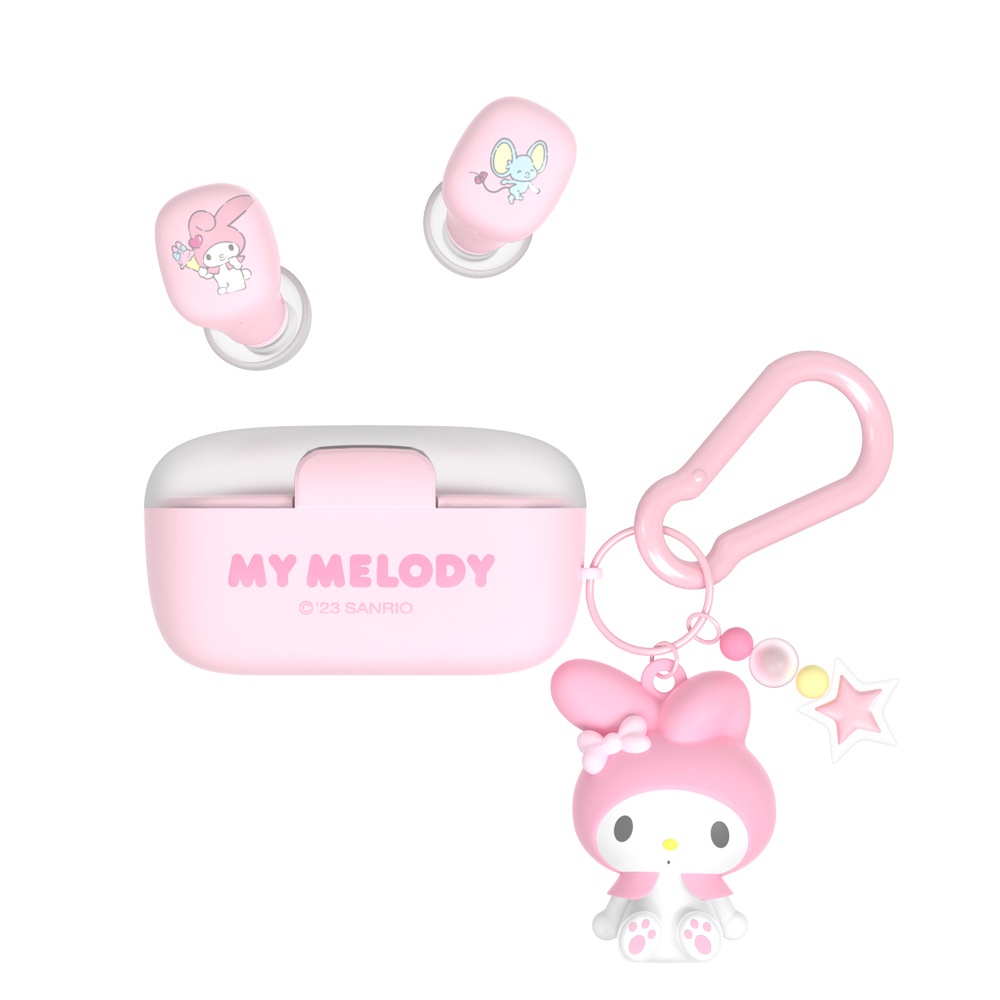 Tai Nghe Bluetooth 5.1 Không Dây Sanrio JS-0102 Âm Thanh Siêu Trầm Kuromi Cinnamoroll My Melody Pochacco