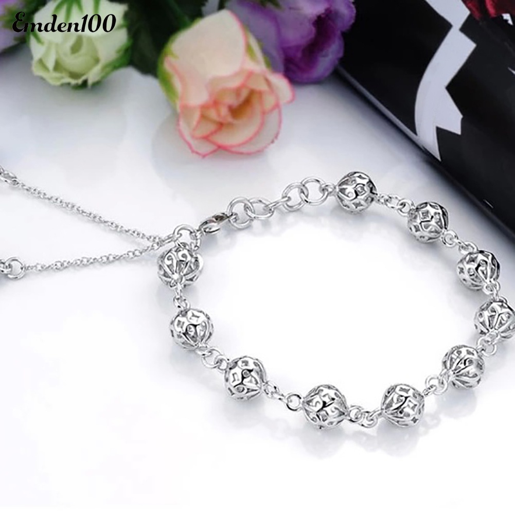 Vòng Tay Mặt Tròn Rỗng Màu Trơn Thời Trang Cho Nữ