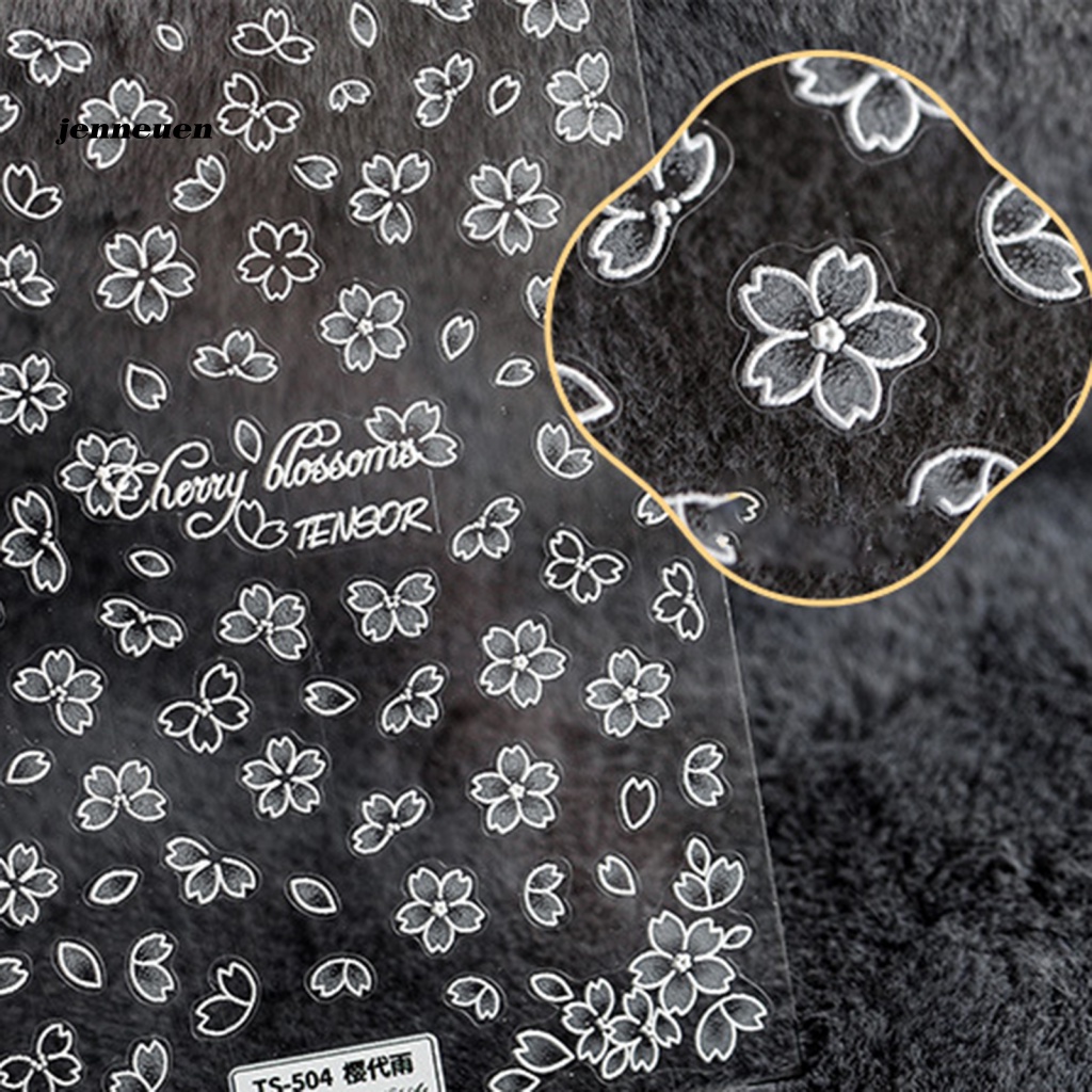 Miếng Dán Trang Trí Móng Tay Chạm Khắc Tinh Tế DIY