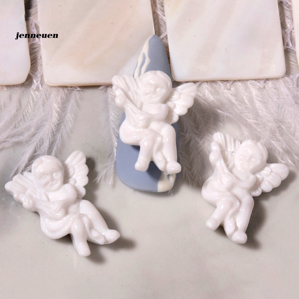 Set 2 Hộp Phụ Kiện Trang Trí Móng Tay Nghệ Thuật Hình Thiên Thần 3D DIY
