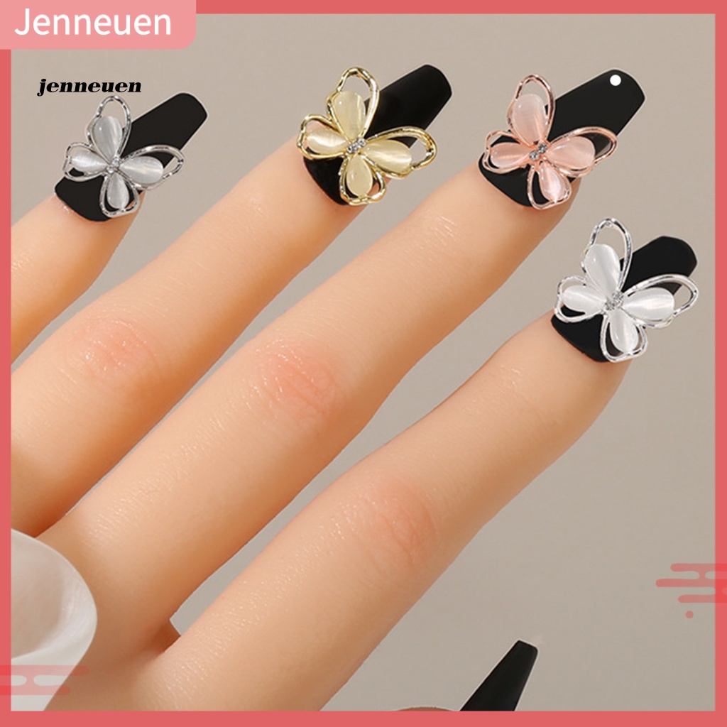 Set 20 Phụ Kiện Trang Trí Móng Tay Hình Bướm Nhiều Màu Sắc DIY