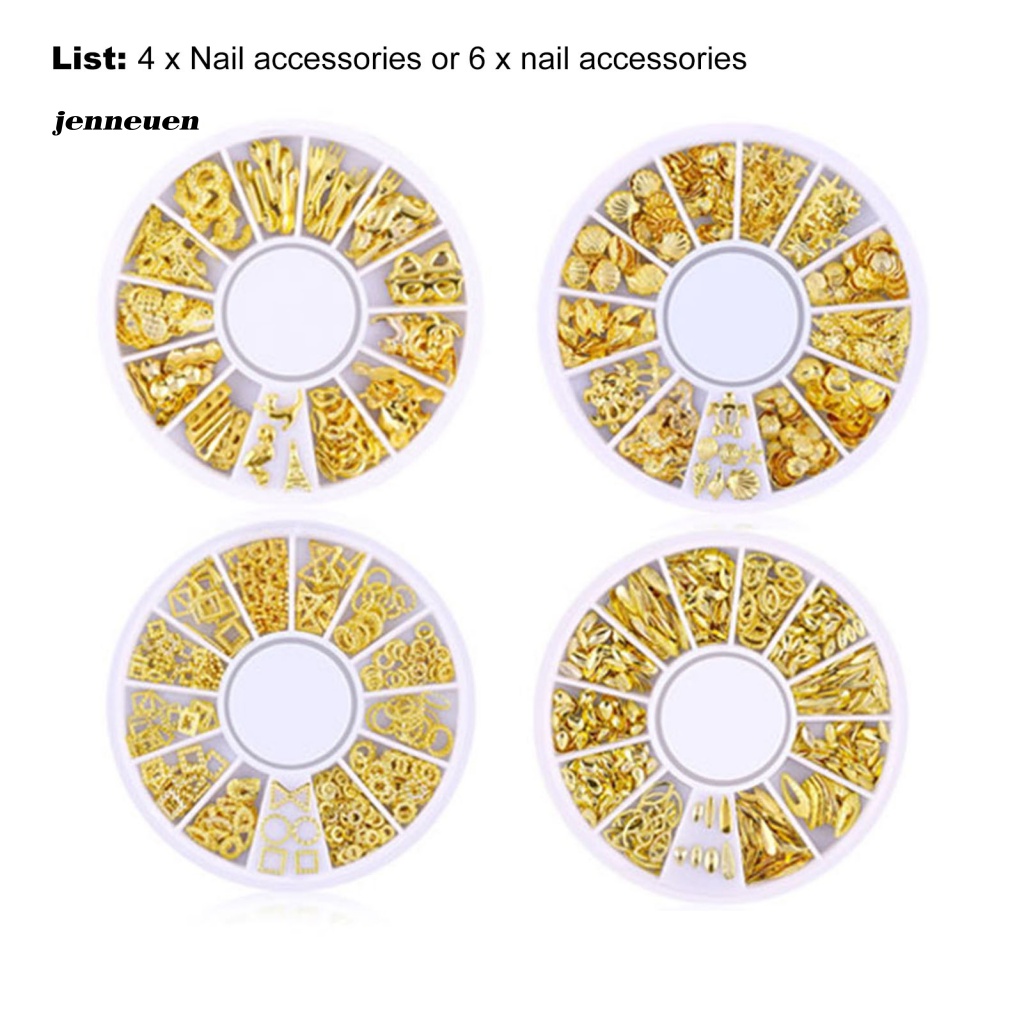 1 Bộ Phụ Kiện Trang Trí Móng Tay Hình Trăng Sao Độ Bền Cao DIY