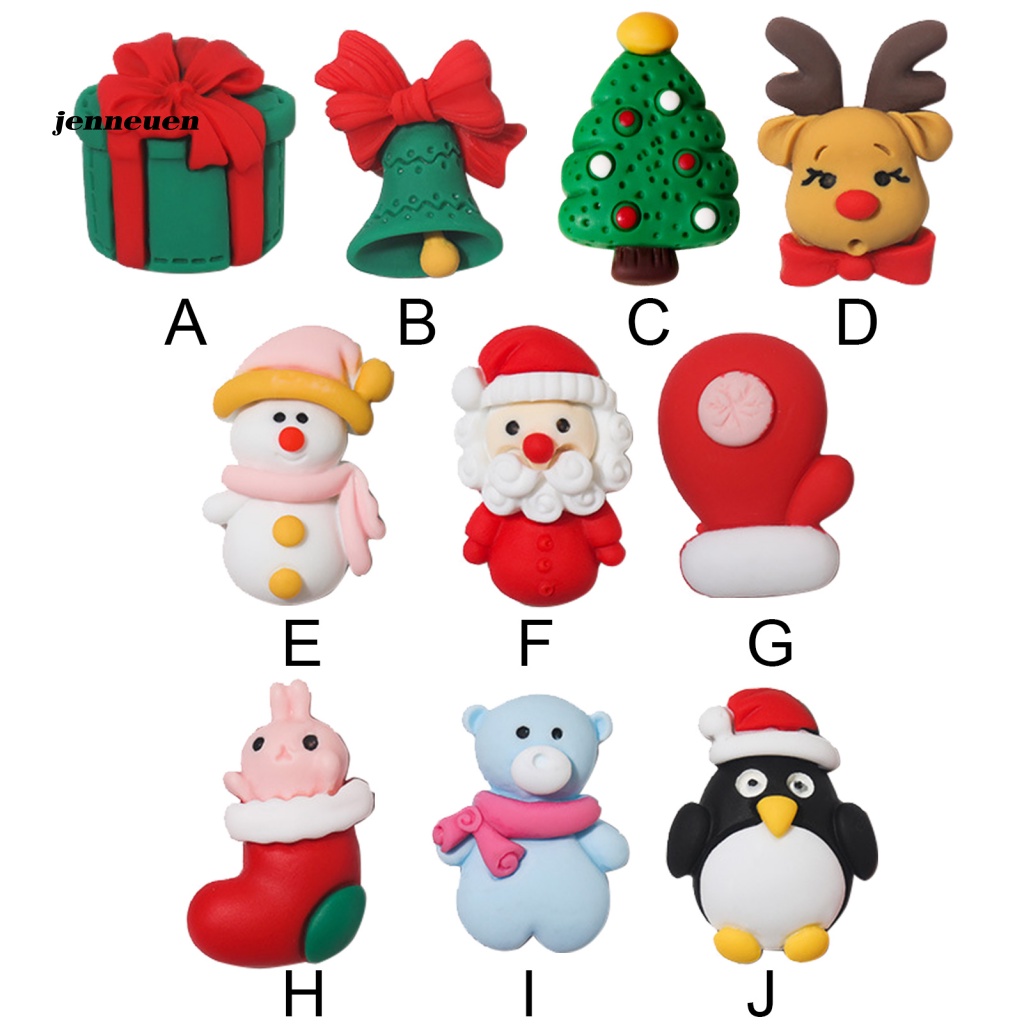 Set 5 Phụ Kiện Trang Trí Móng Tay Chủ Đề Giáng Sinh Năm Mới