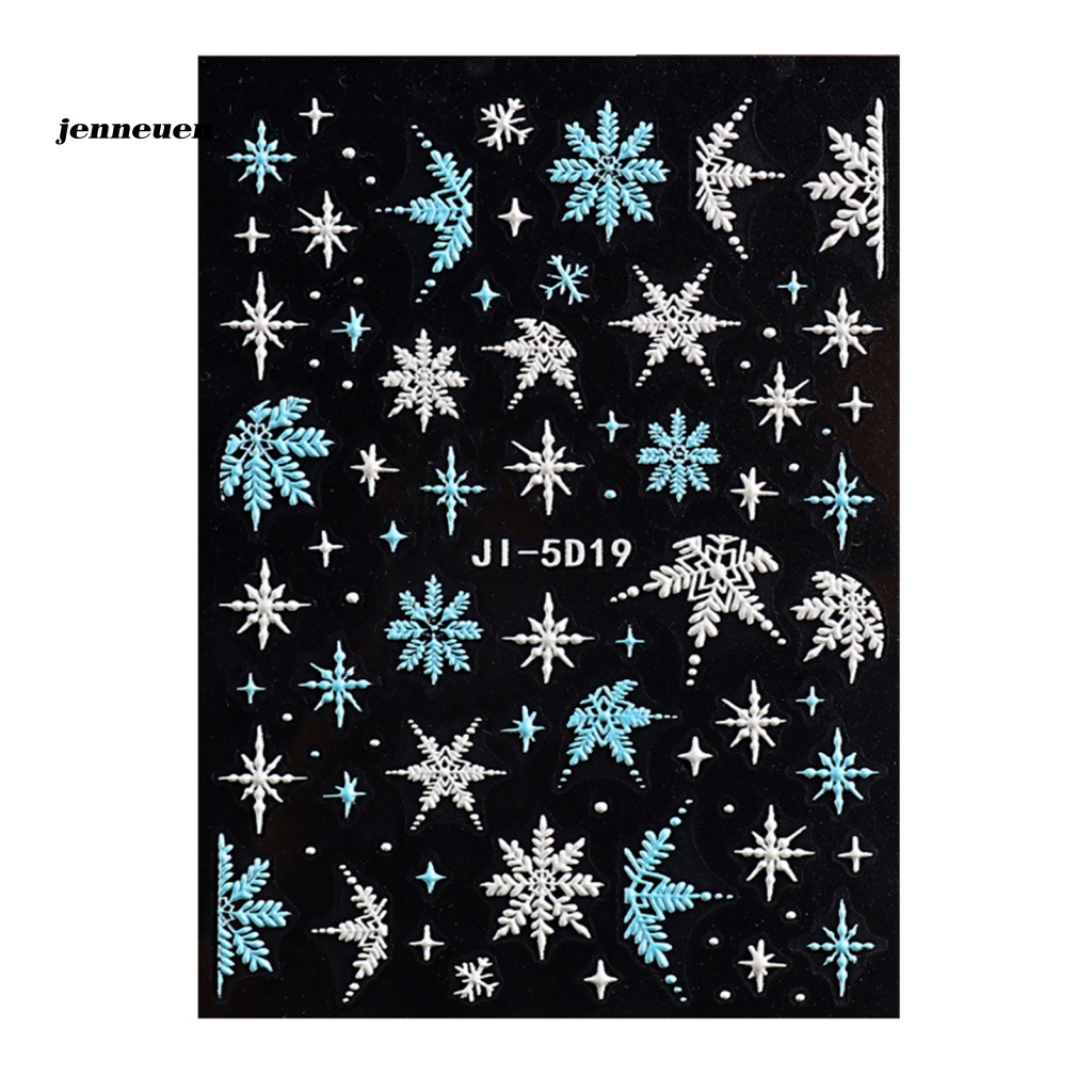 Miếng Dán Trang Trí Móng Tay Chủ Đề Giáng Sinh Dành Cho Nữ