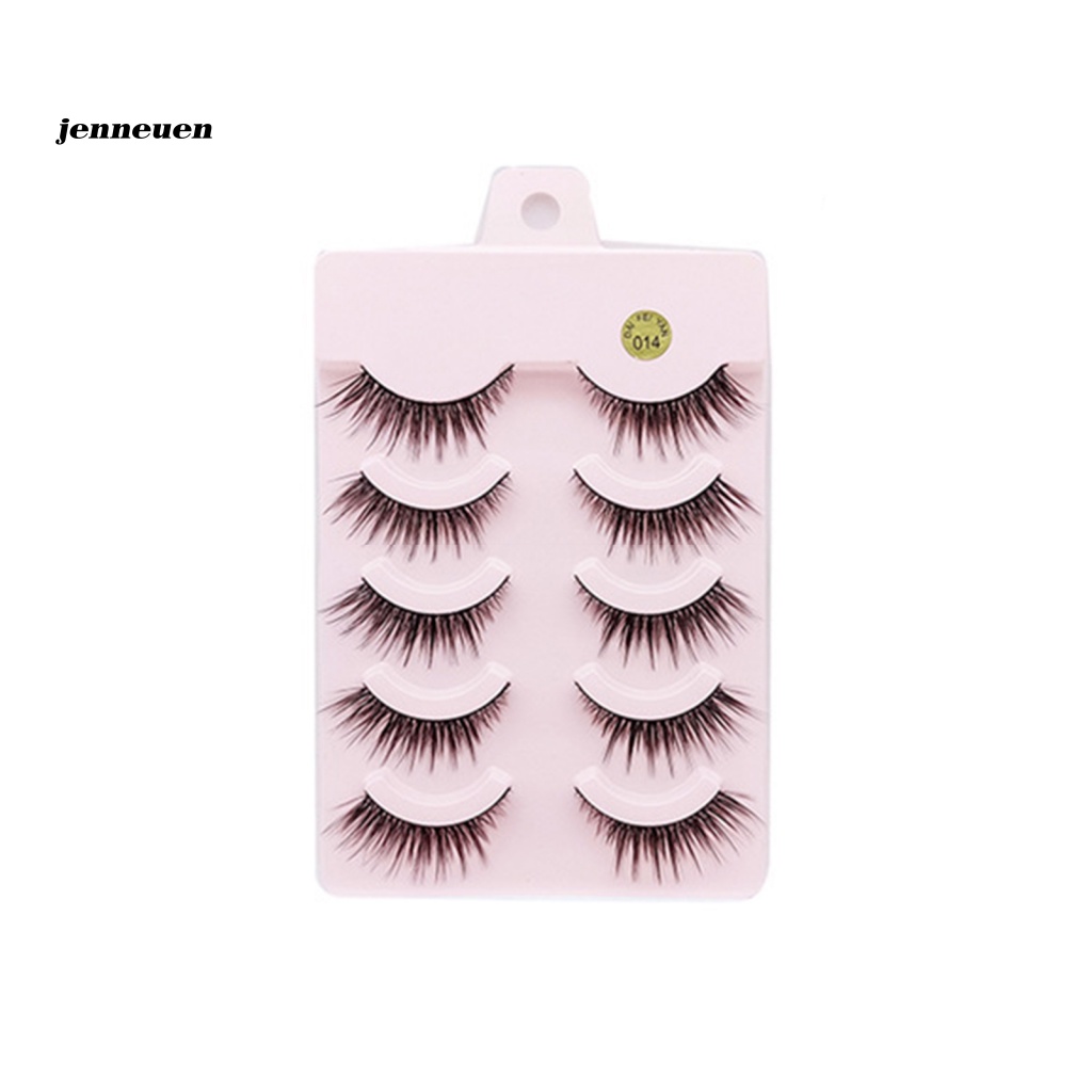 Bộ 5 Cặp Lông Mi Giả 3D Dùng Hàng Ngày Cho Nữ