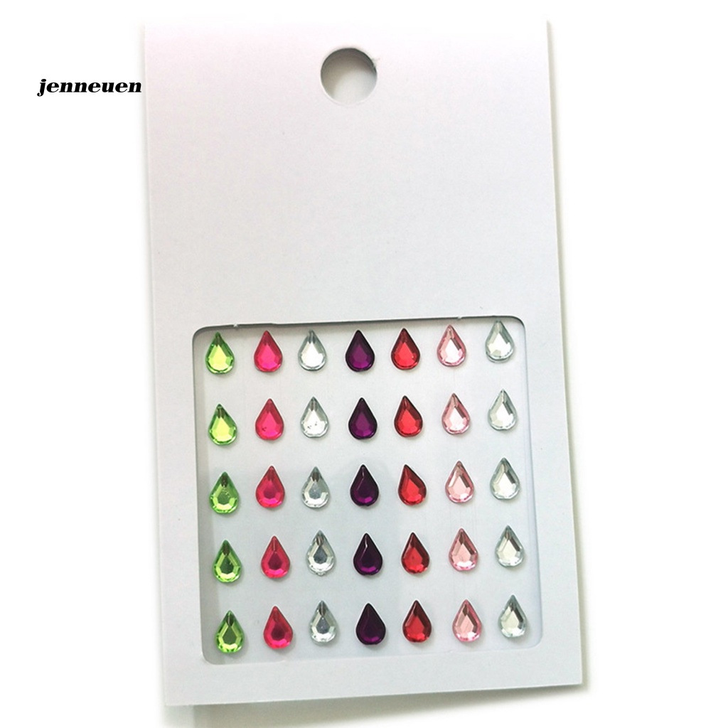 Jen Miếng Dán Mặt / Cơ Thể Bằng Acrylic Giả Ngọc Trai Không Phai Màu Cho Nữ