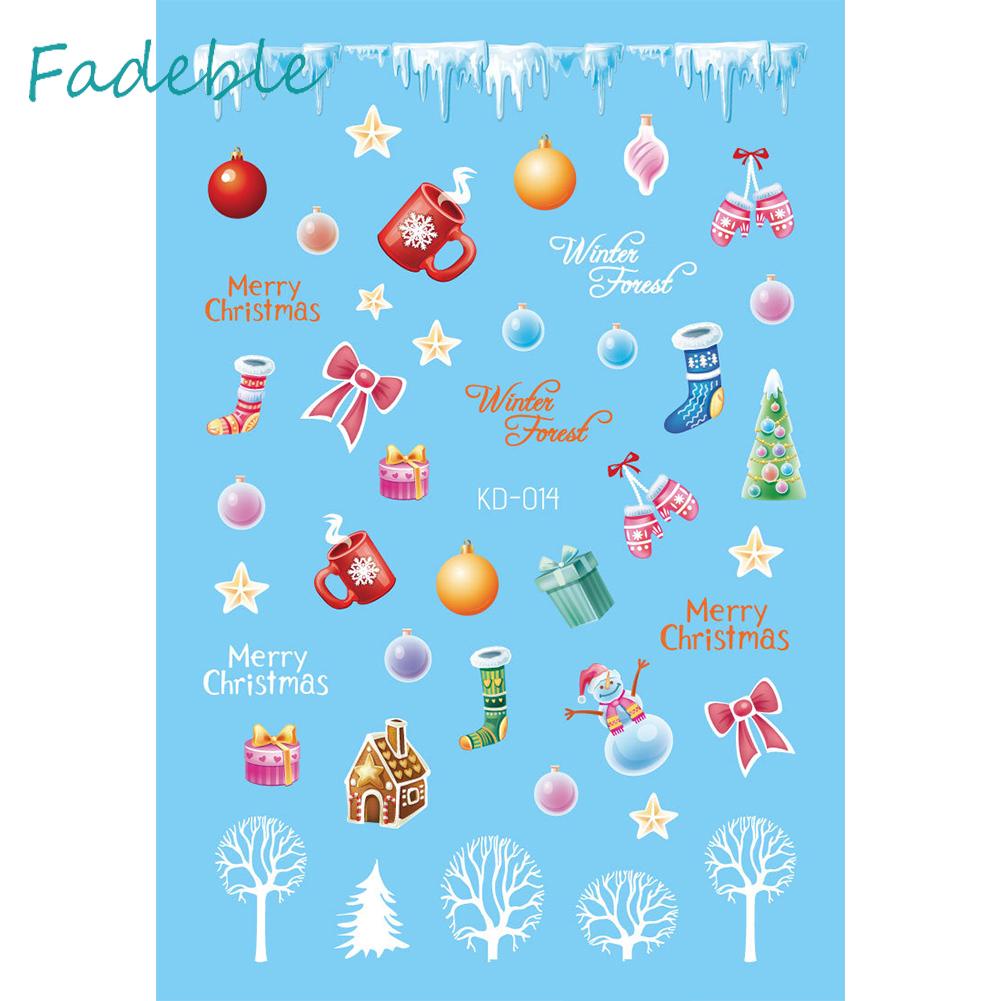 Bộ 12 Miếng Dán Trang Trí Móng Tay Họa Tiết Hoạt Hình Dễ Sử Dụng DIY