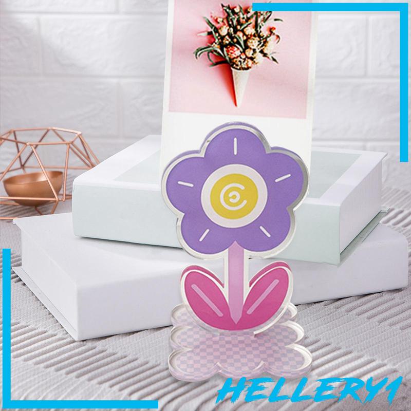 Giá Đỡ Ảnh / Thẻ Số Bàn Bằng Acrylic In Họa Tiết Hoa Xinh Xắn Trang Trí Tiệc Cưới