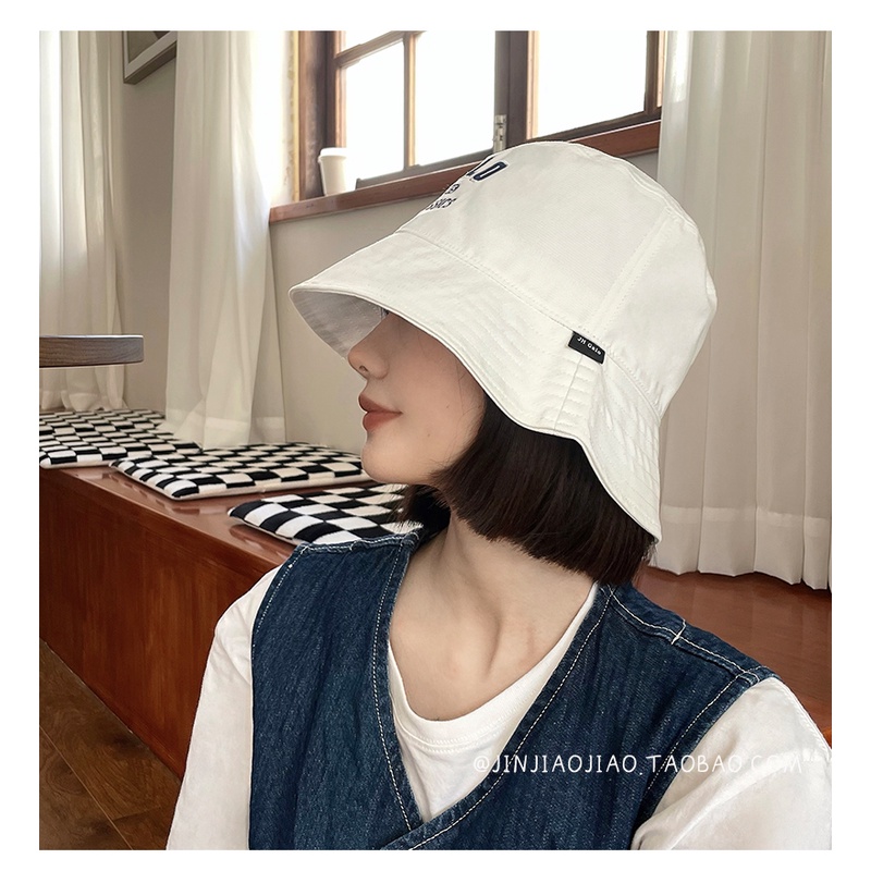 Mũ Bucket In Chữ Phong Cách Hàn Quốc Xinh Xắn Cho Nữ