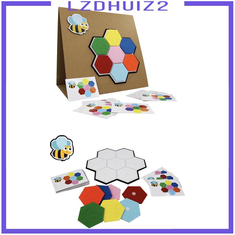 Bộ Đồ Chơi Ghép Hình Bằng Vải Nỉ Nhiều Màu Sắc Giáo Dục Sớm Cho Bé Mẫu Giáo