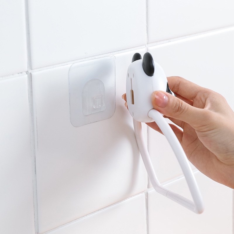 Giá Treo Khăn Gắn Tường Không Cần Khoan Họa Tiết Hoạt Hình Dễ Thương YK