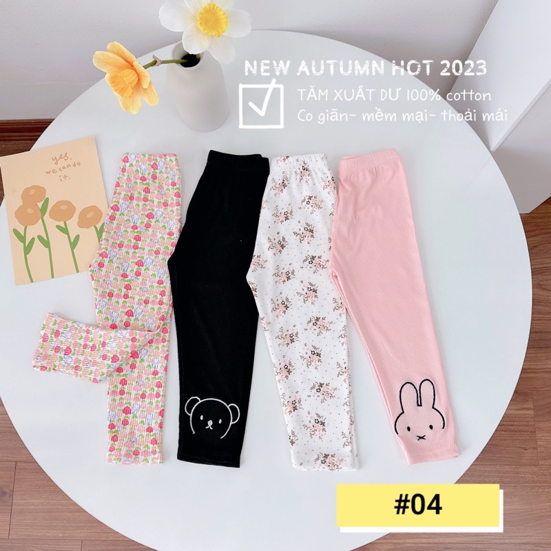 SET 4 QUẦN LEGGING HOẠ TIẾT CHO BÉ