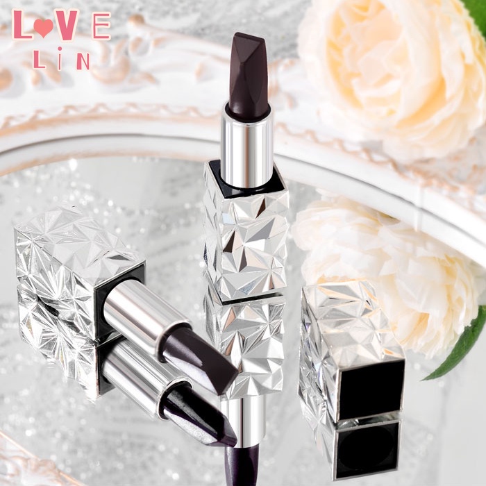 Son Dưỡng Môi Kim Cương Đen Ba Màu Thay Đổi Màu Dưỡng Ẩm Lâu Trôi Không Phai Màu Không Bị Phai Màu