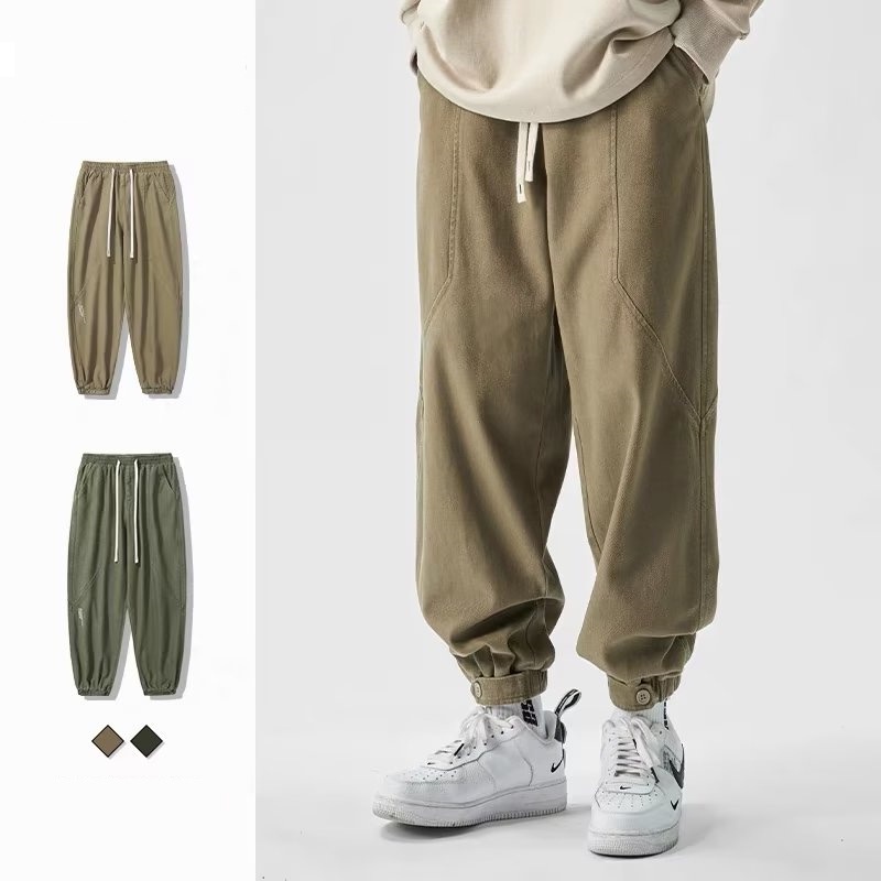 ESEA Quần Thể Thao Màu Trơn Đơn Giản Phong Cách retro Nhật Bản Cho Nam Và Nữ