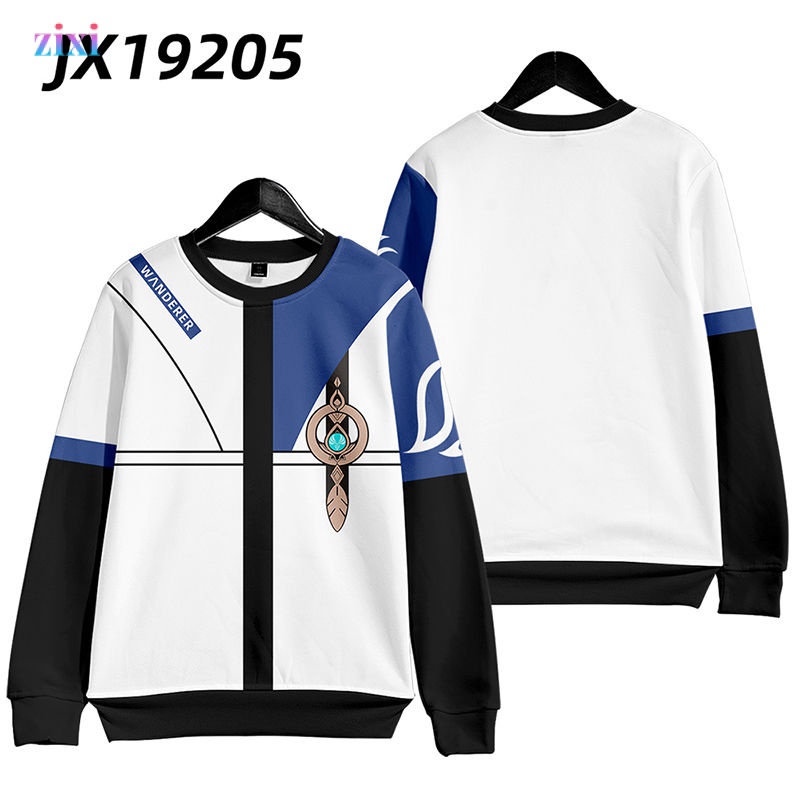 Áo Khoác Sweater In Hoạt Hình Yuanshen Stray Soldier Thời Trang Xuân Thu Cho Nam Và Nữ