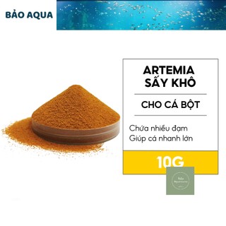 Bột artemia sấy khô, lên màu, tăng trưởng cho cá con - thức ăn cá atermia chuyên dùng cho cá bột 10g