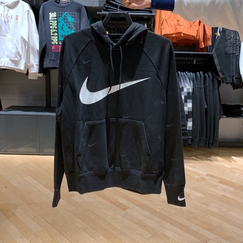Áo Hoodie Nike100% Dày Dặn Dáng Rộng DA0111 Thời Trang Đường Phố Vintage Cho Nam