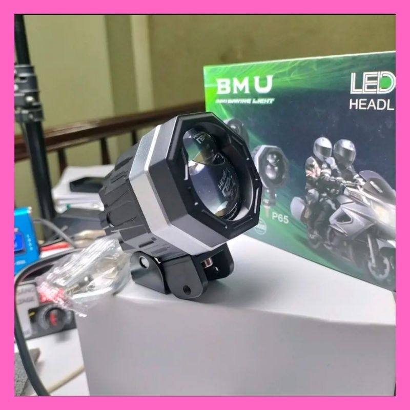 Đèn trợ sáng P65 BMU, trợ sáng 3 chế độ-2 màu vàng trắng