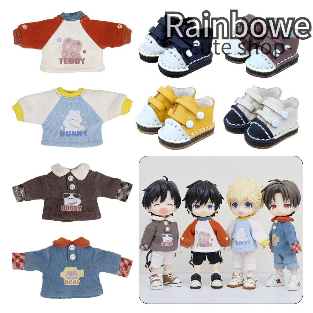 Áo Hoodie Màu Sắc Cầu Vồng Cho Búp Bê OB11