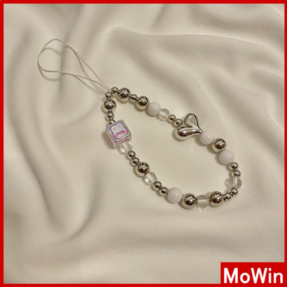 Ốp Lưng Điện Thoại Dây Vòng Tay Hạt Màu Đẹp Nhiều Kiểu Dáng Mặt Cười Hạt Tình Yêu Tương Thích Với iPhone Màu Sắc